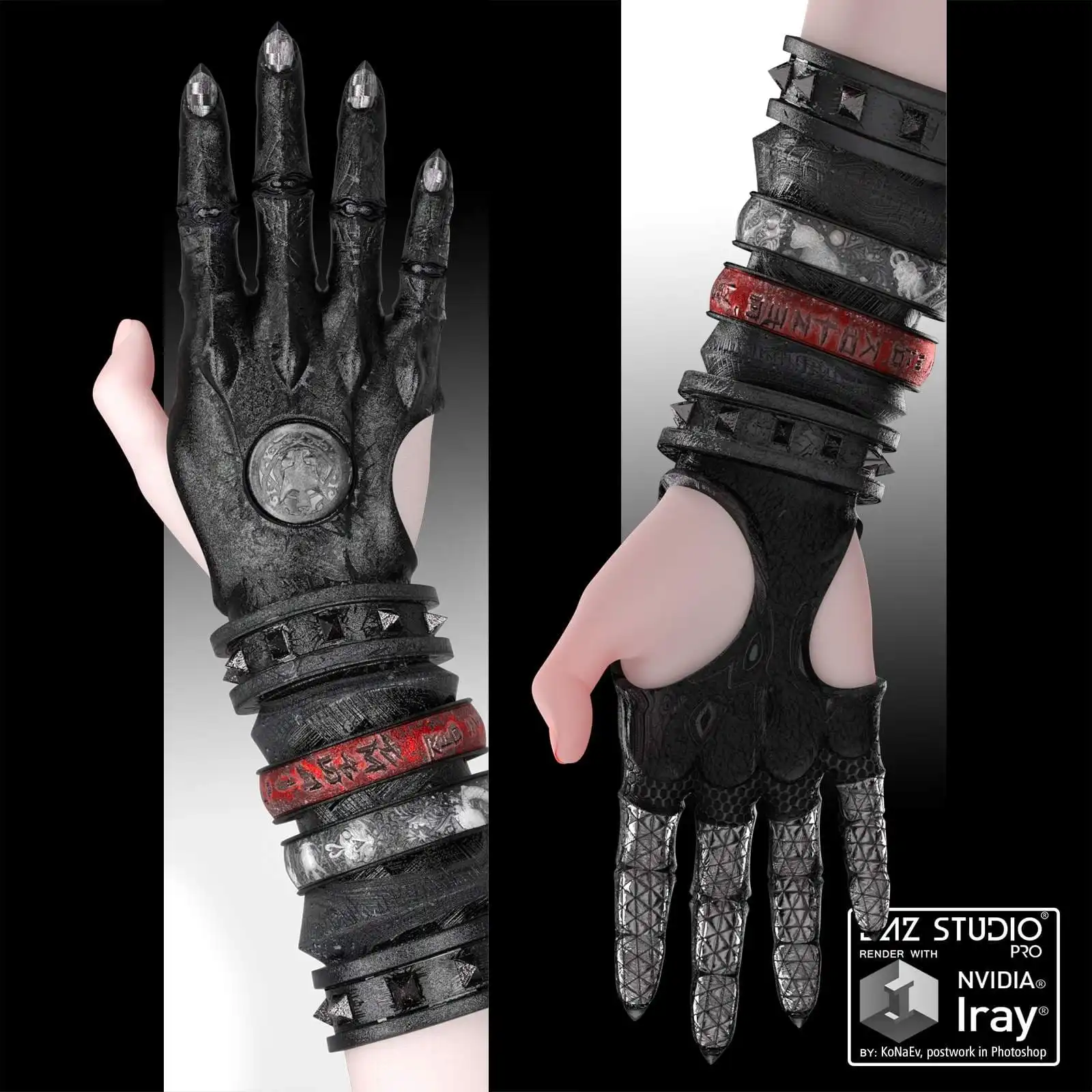 Kotomask Glove For Genesis 3 & 8 Female(s)_DAZ3DDL