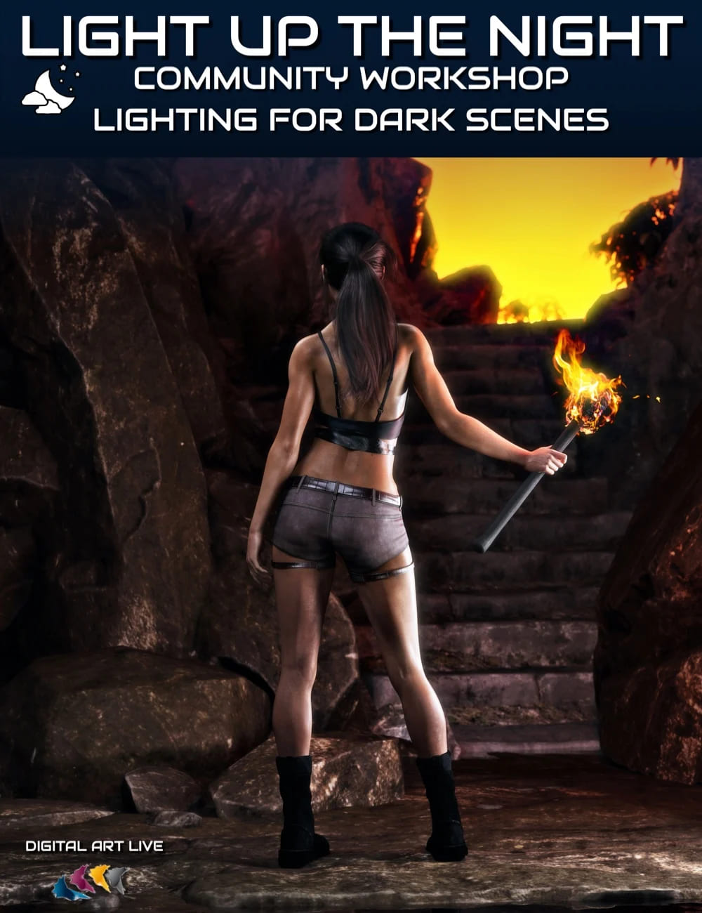Lighting Up the Night Special Lighting for Dark Scenes_DAZ3D下载站