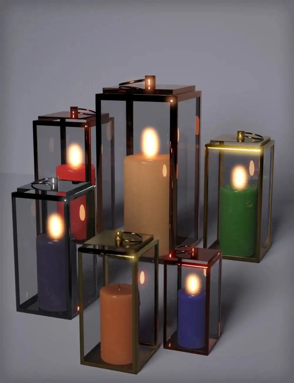 MD Candle Lamp_DAZ3D下载站