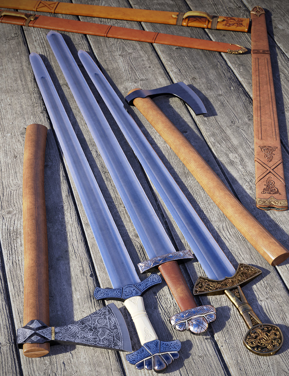 Medieval Weapons 2: Viking Weapons_DAZ3DDL