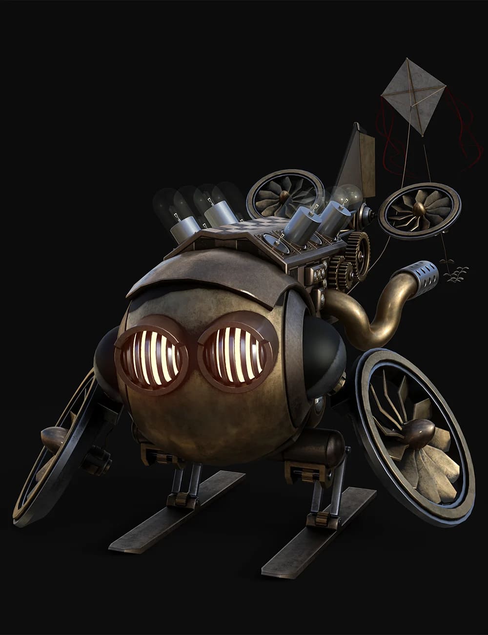 O-Bot Steampunk Robot_DAZ3D下载站