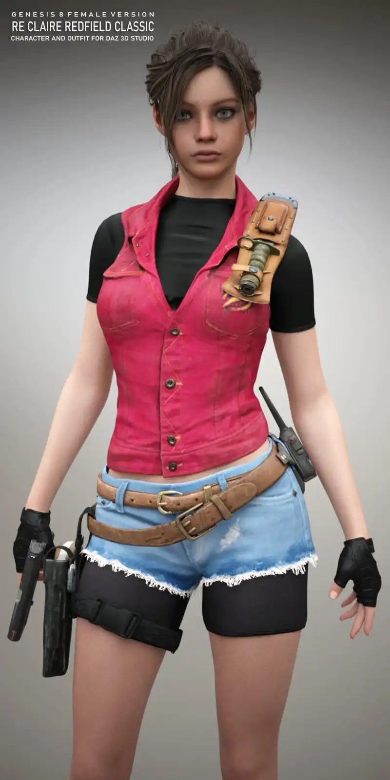 RE Claire Redfield Classic For G8F_DAZ3D下载站