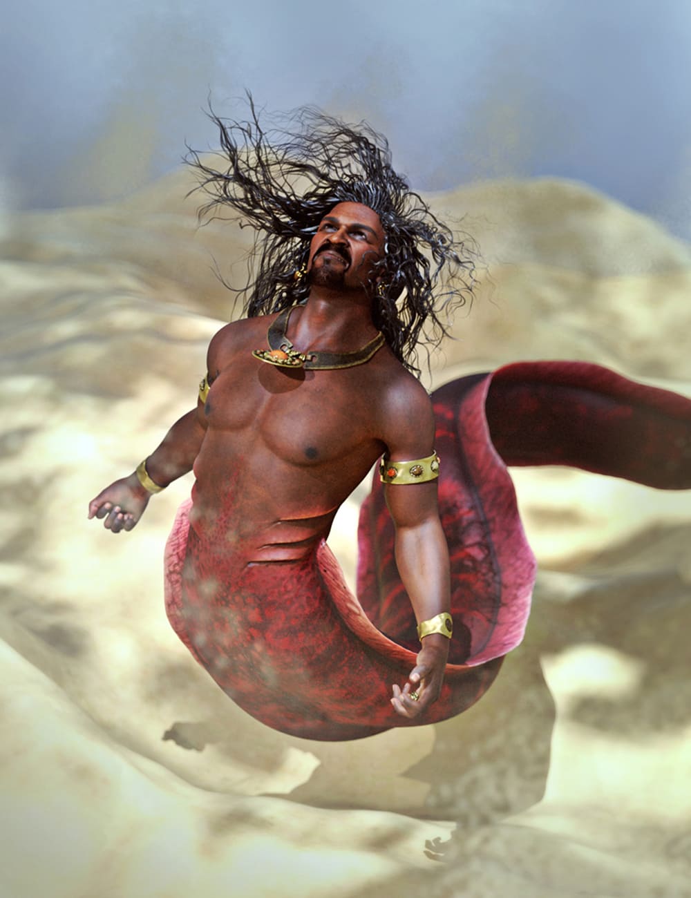 SBibb Cursed Merman Poses and Expressions for Zale 8.1_DAZ3D下载站
