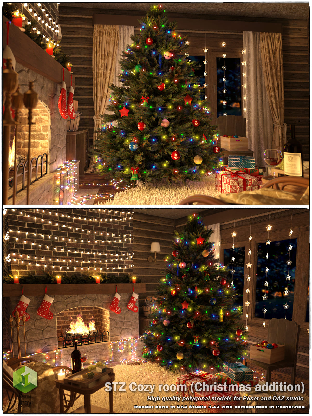 STZ Cozy room – Christmas_addition_DAZ3DDL