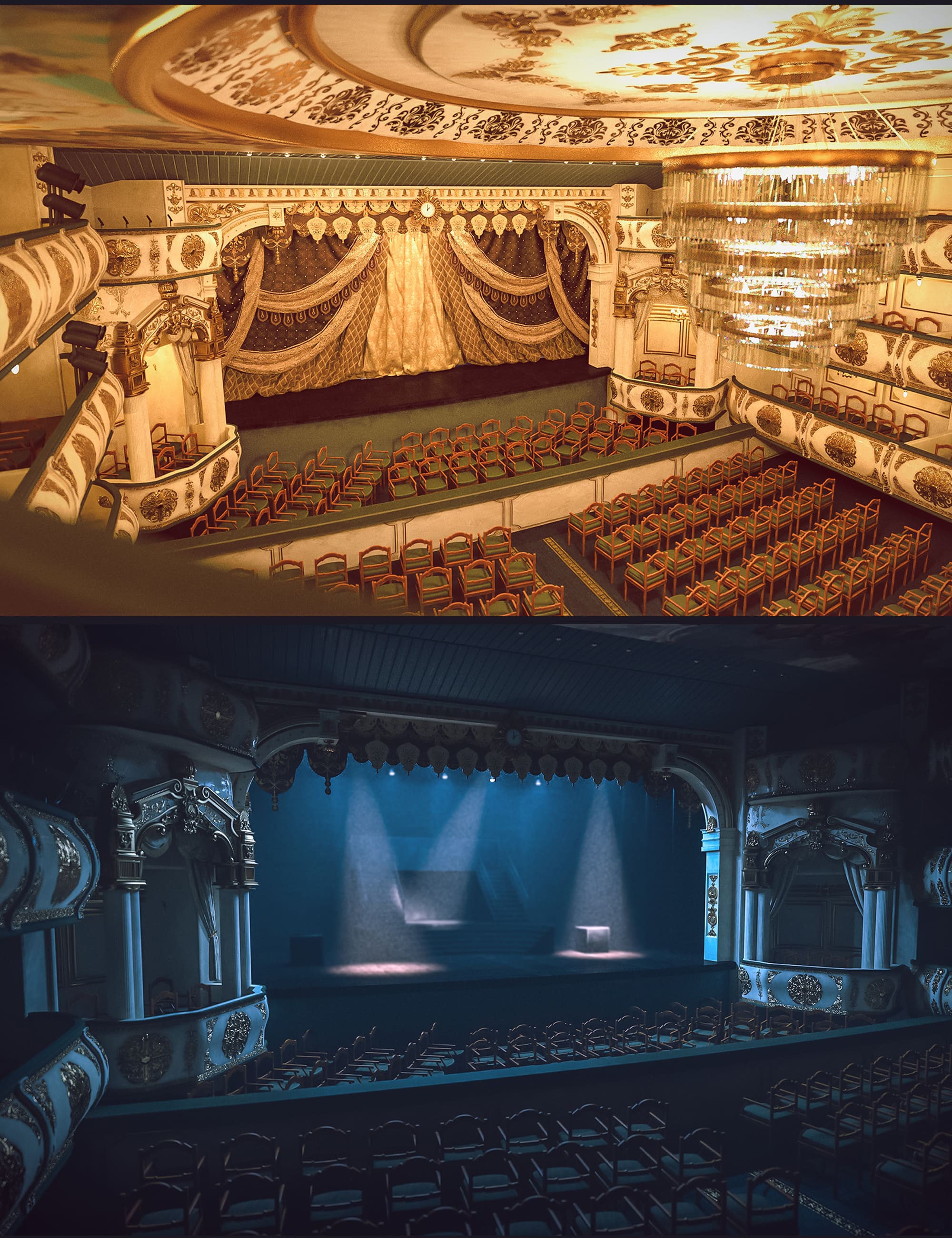 The Royal Opera Stage_DAZ3D下载站