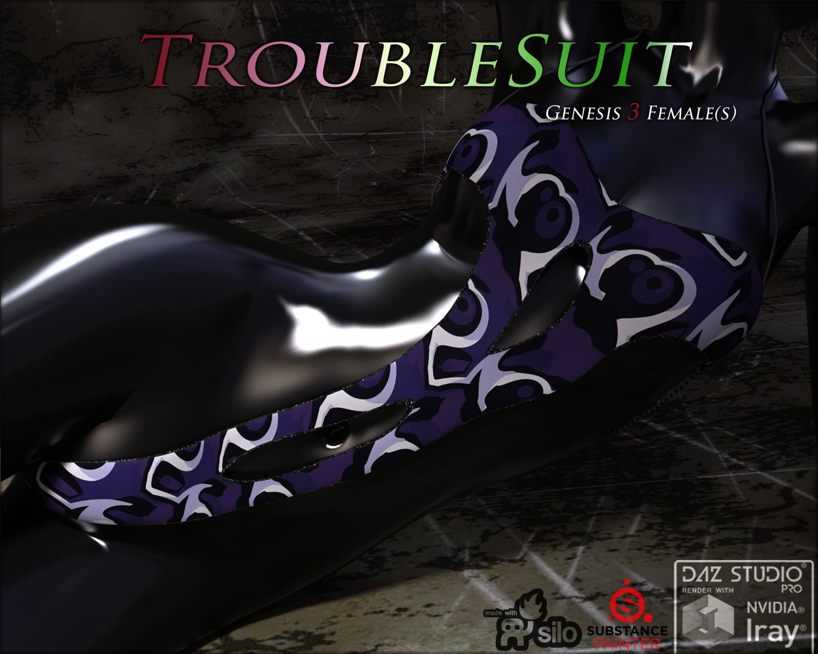 TroubleSuit for Genesis 3 Females_DAZ3D下载站