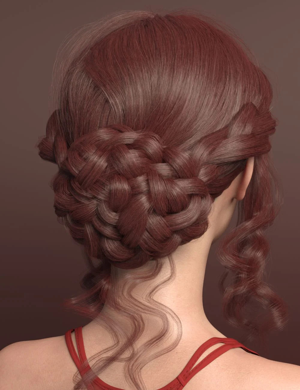 Xue Hair for Genesis 8 and 8.1 Females_DAZ3D下载站