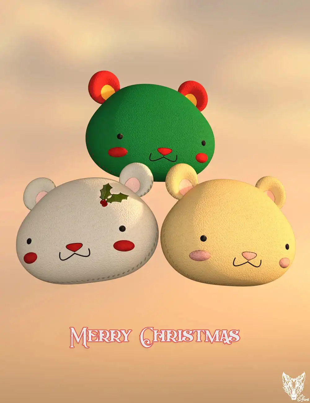 ZK Bear Cushion_DAZ3D下载站