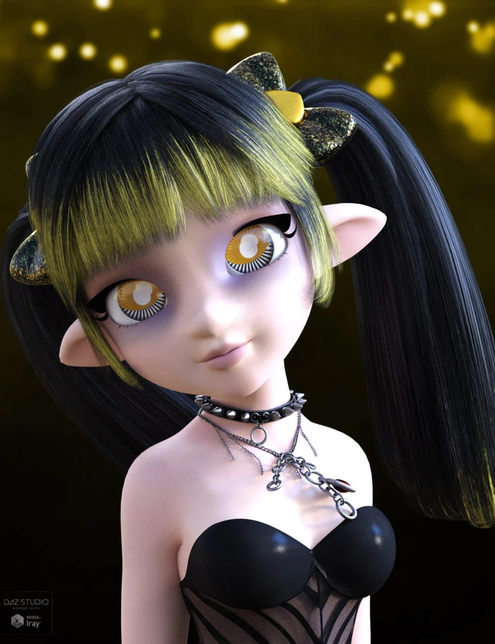 Dark Anime Eyes & Lashes for Genesis 8 Female(s)_DAZ3D下载站