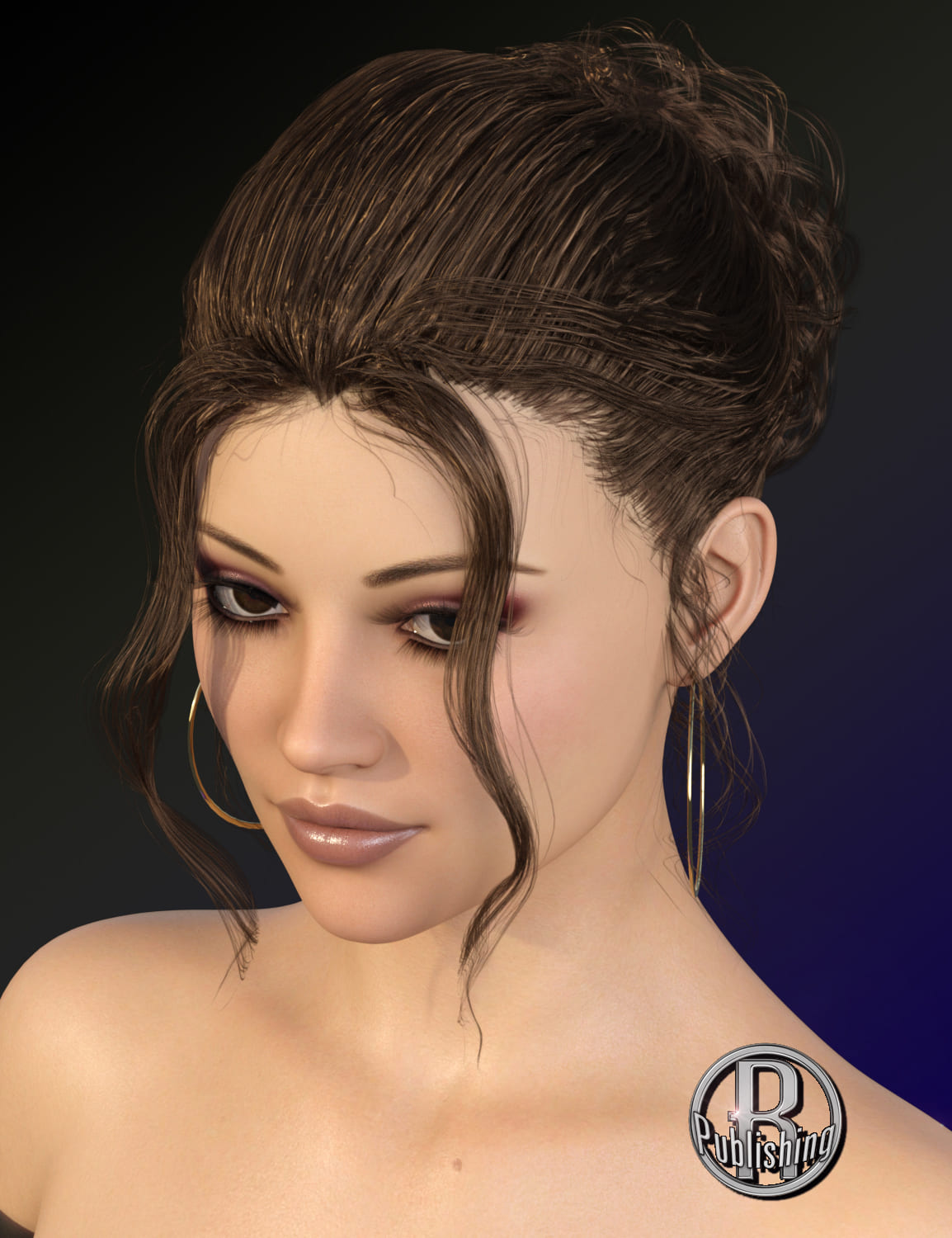 Laure Classy Evening Up Do for the Genesis 3 and 8 Females_DAZ3DDL