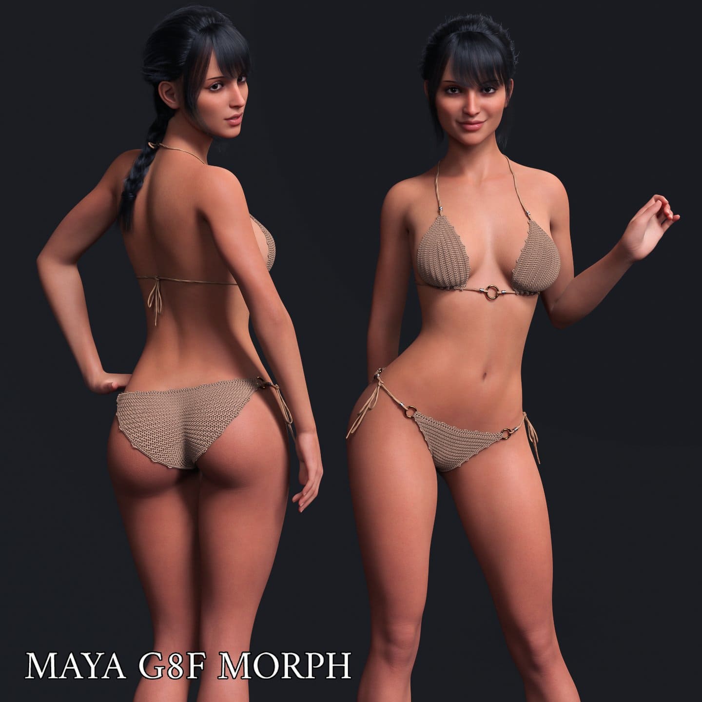 Maya Character Morph For Genesis 8 Females_DAZ3D下载站