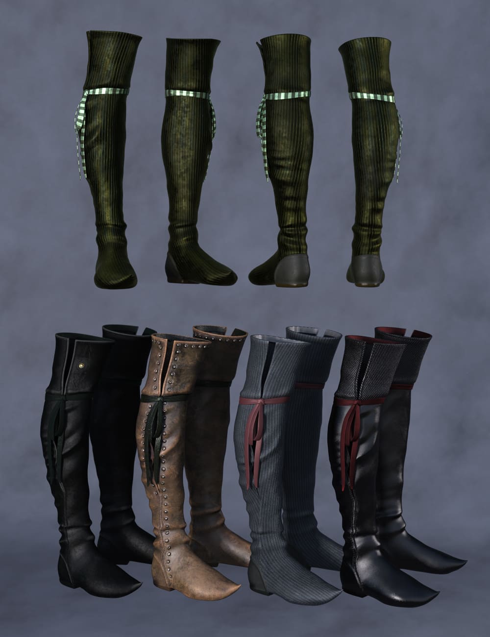 Melantha Boots for Genesis 8 and 8.1 Females_DAZ3D下载站