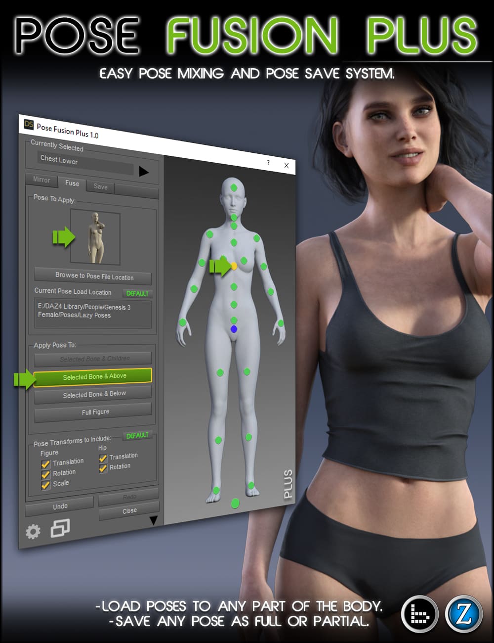 Pose Fusion Plus for Genesis to Genesis 8 (Updated 2021-02-16)_DAZ3DDL