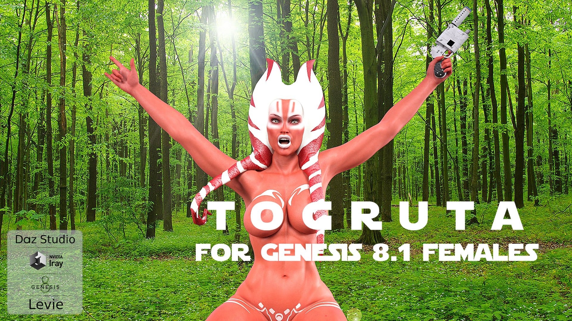 Togruta For Genesis 8.1 Females + Speeder_DAZ3D下载站