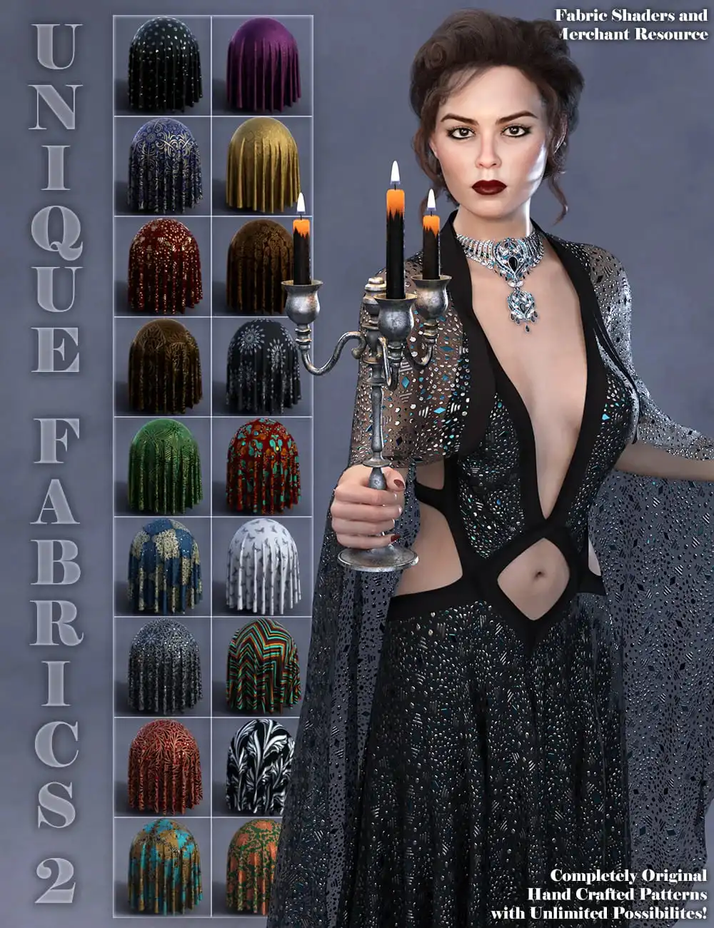 Unique Fabrics Shaders and Merchant Resource 2_DAZ3DDL