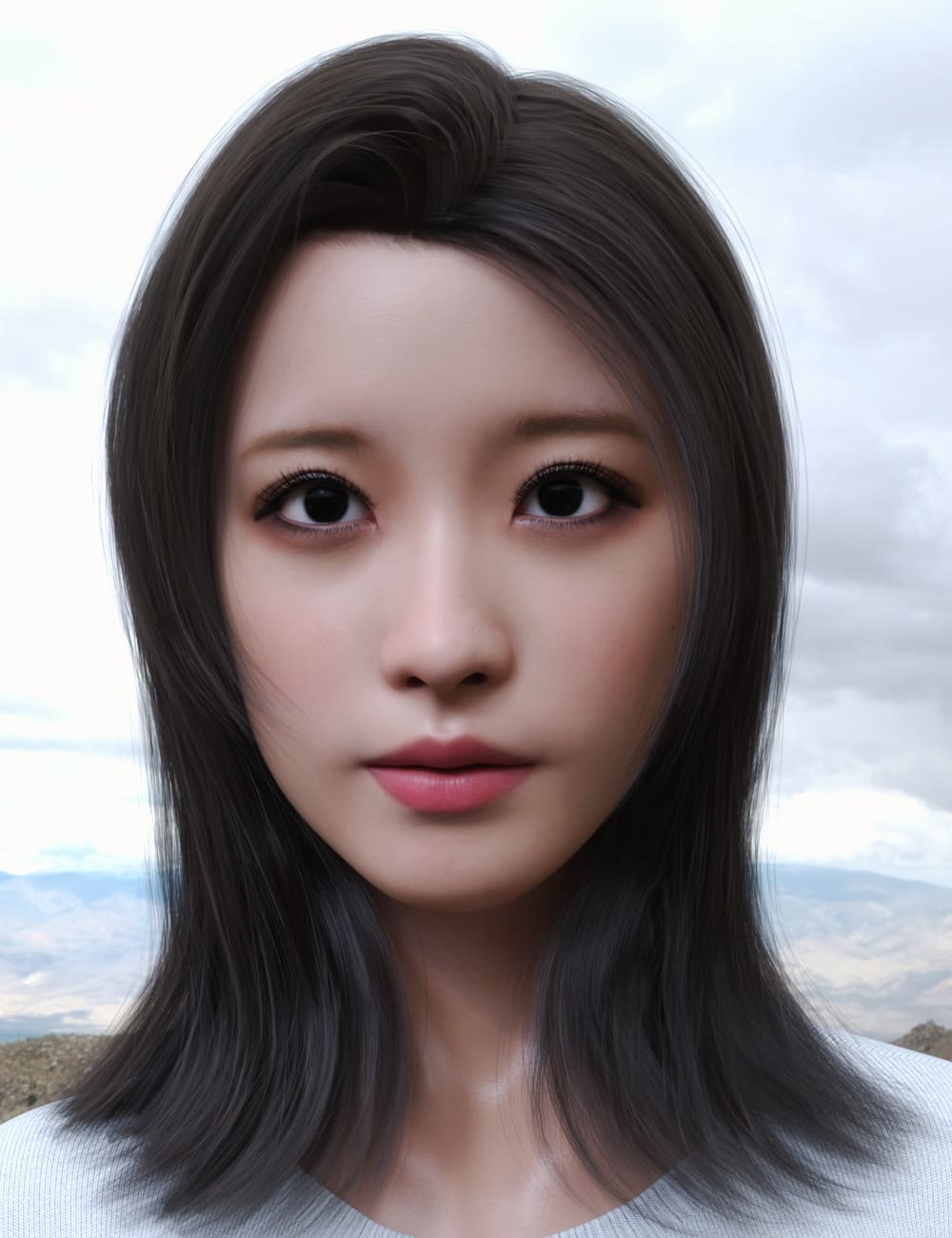Yami Character And Hair For Genesis 8.1 Female_DAZ3D下载站