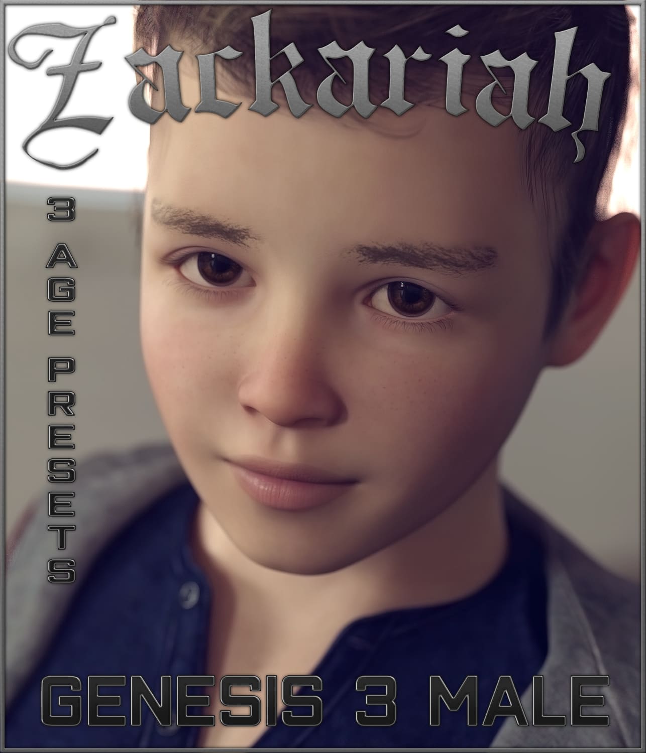 Zackariah (converted from G3M) for Genesis 8 Male_DAZ3D下载站