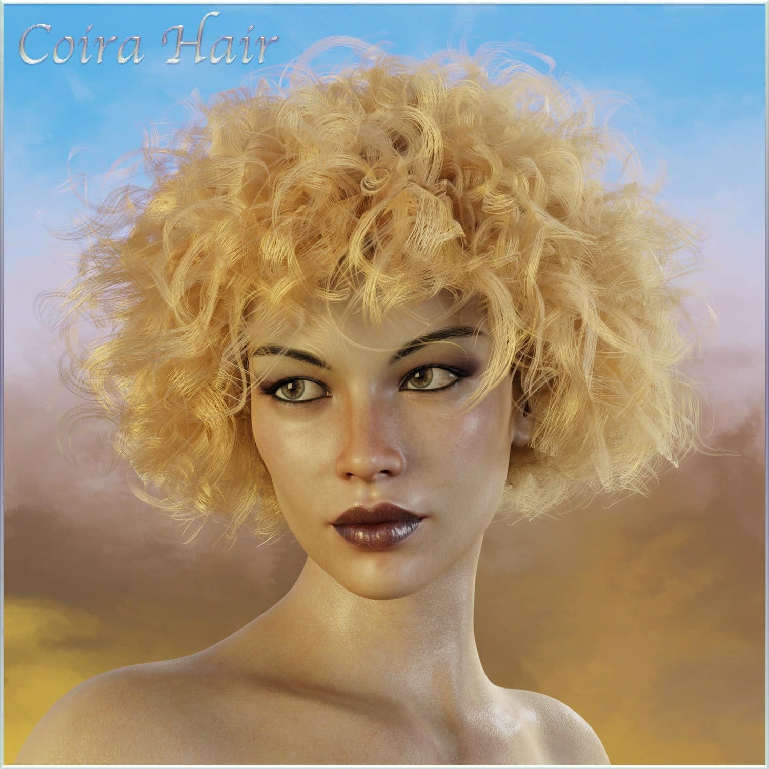 Coira Hair for G3/G8 Daz_DAZ3D下载站