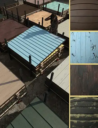 Distressed Painted Wood Iray Shader_DAZ3DDL