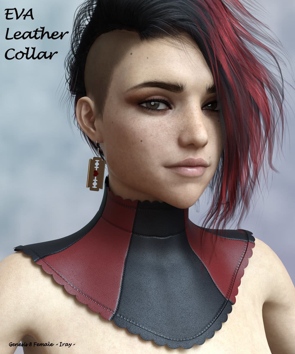 Eva Leather Collar for Genesis 8 Female_DAZ3DDL