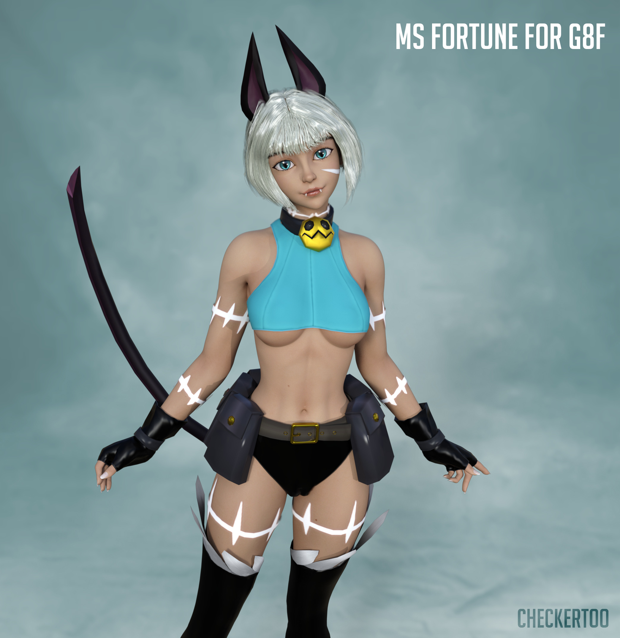 Felina and Ms Fortune Cosplay For G8F_DAZ3D下载站