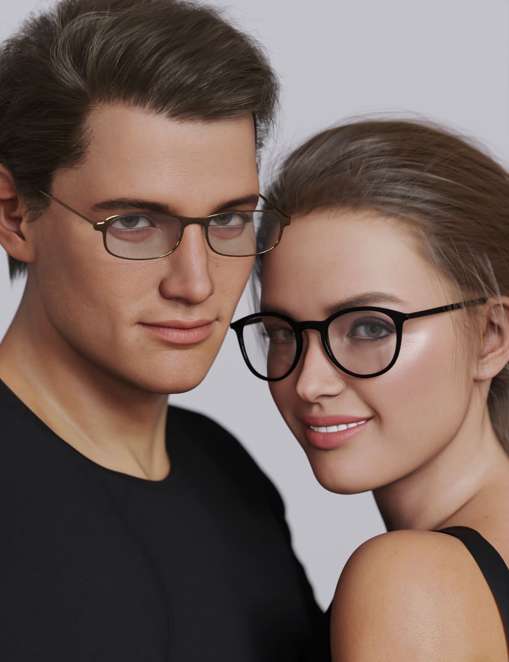 Glasses Bundle for Genesis 8 and 8.1_DAZ3D下载站