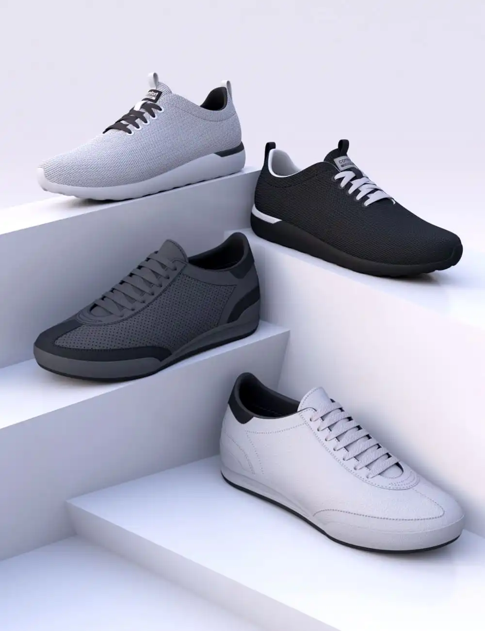 HL Sneakers for Genesis 8 and 8.1 Males_DAZ3D下载站