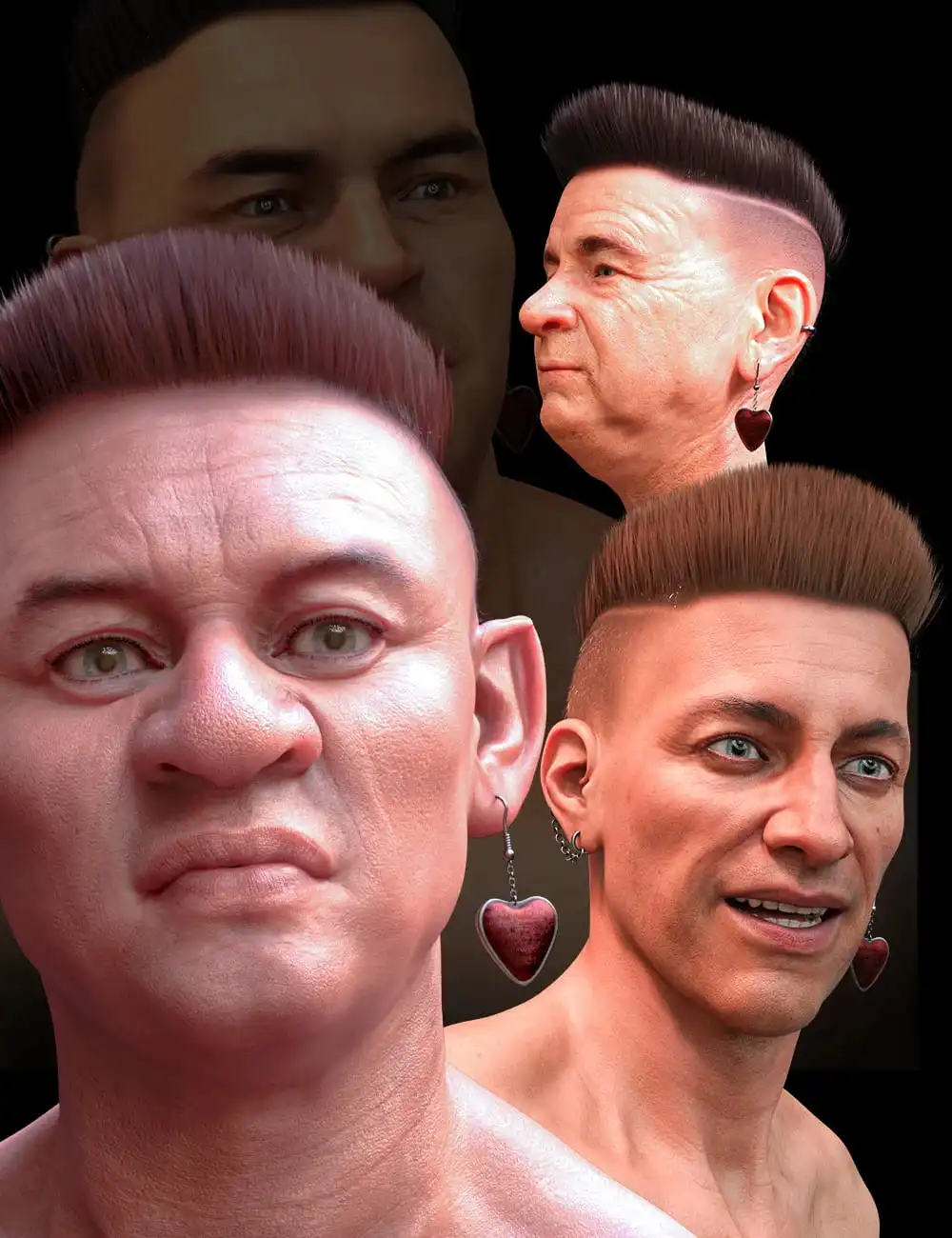 M3D GoodBoy Hair for Genesis 8.1 Male_DAZ3DDL