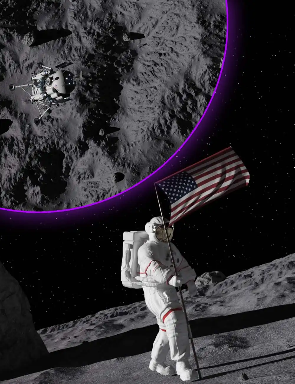 Moon Landing_DAZ3D下载站