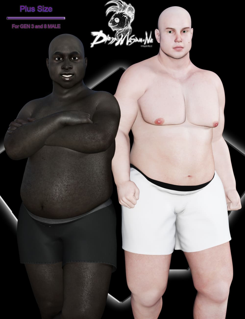 Plus Size for Genesis 3 and 8 Male_DAZ3D下载站