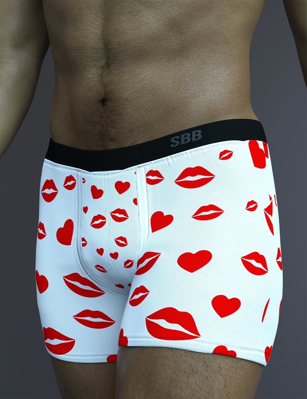 X-Fashion Sexy Boxers Briefs for Genesis 8 and 8.1 Male_DAZ3D下载站
