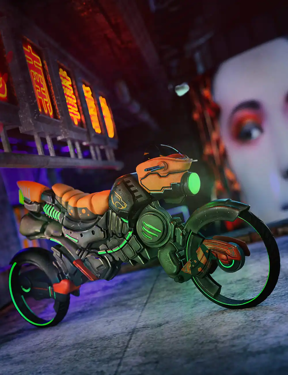 Afrofuturism Motorcycle_DAZ3DDL