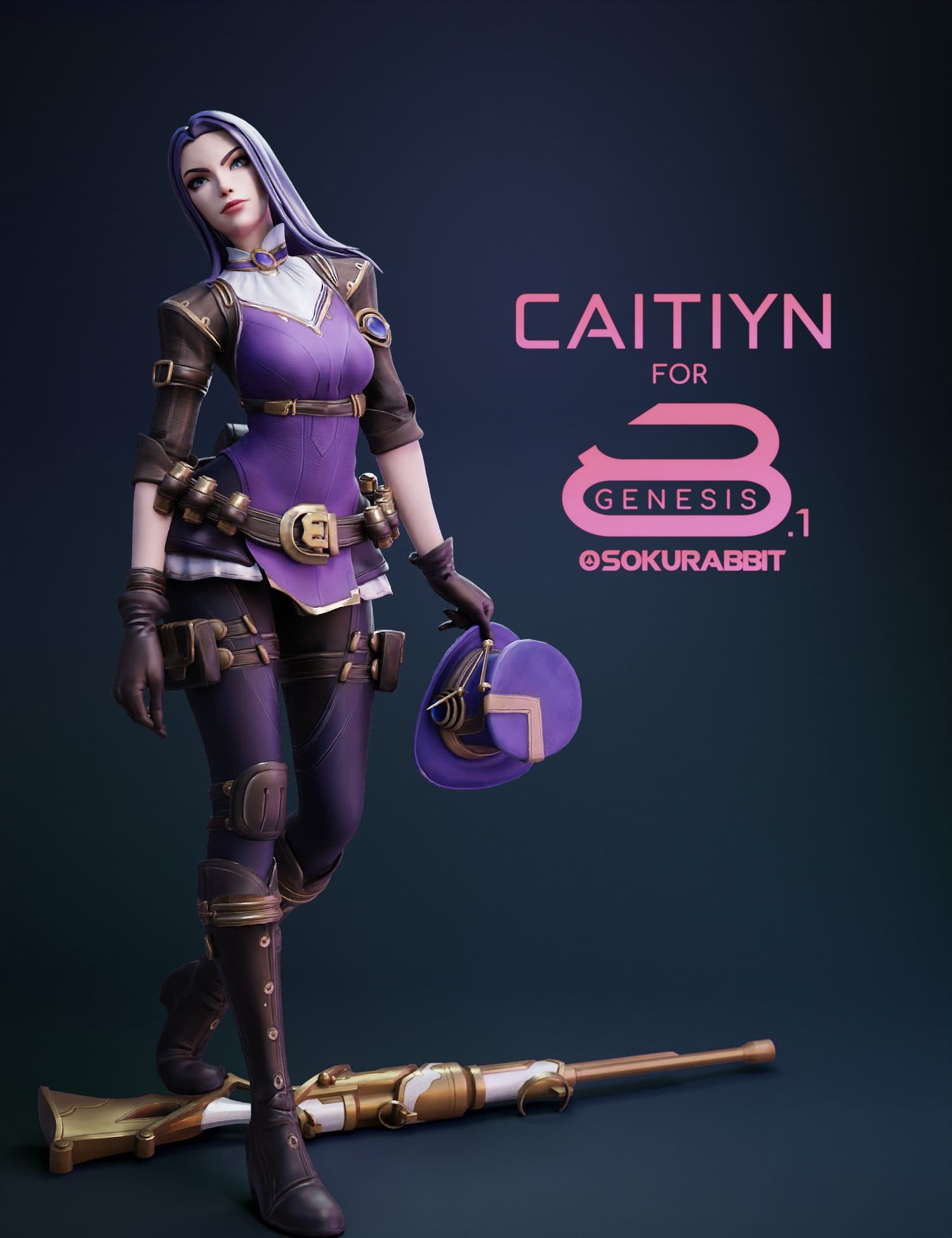 Caitlyn For Genesis 8 and 8.1 Female_DAZ3D下载站