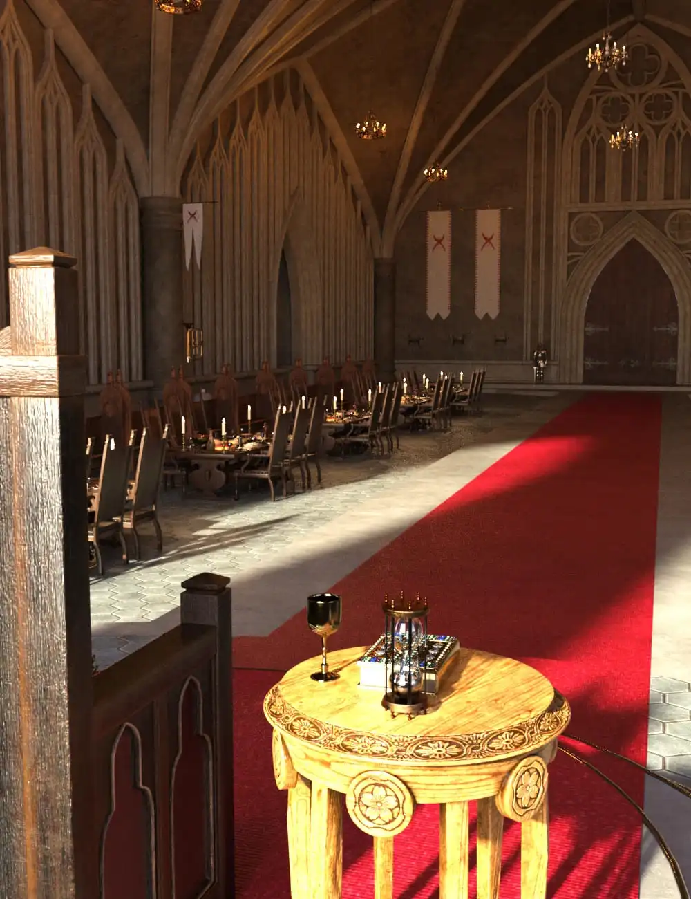 FG Medieval King’s Throne_DAZ3D下载站