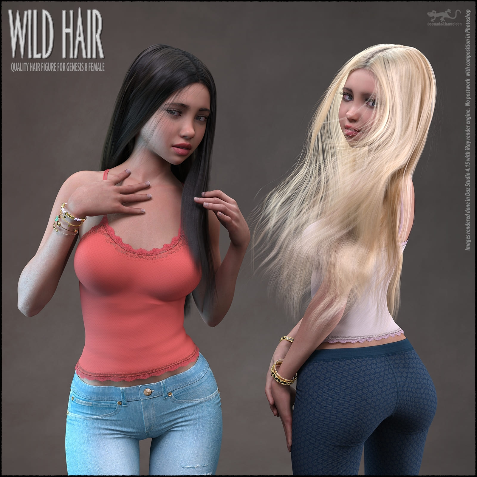 Wild Hair for Genesis 8_DAZ3D下载站