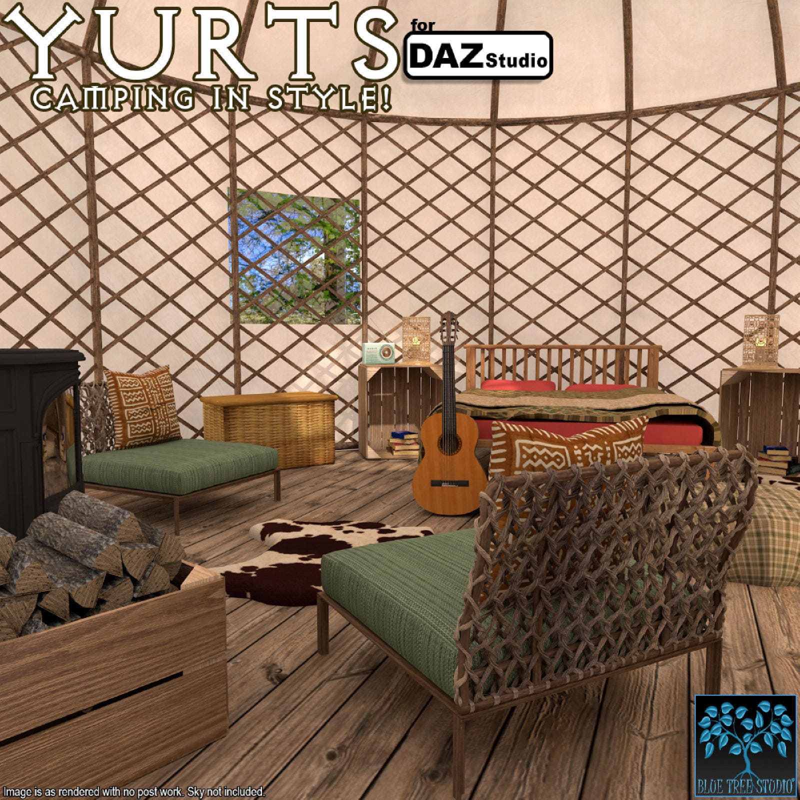 Yurts for Daz Studio_DAZ3D下载站