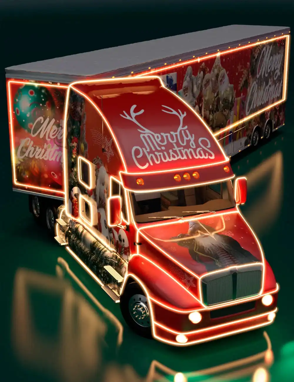 Christmas Truck_DAZ3DDL