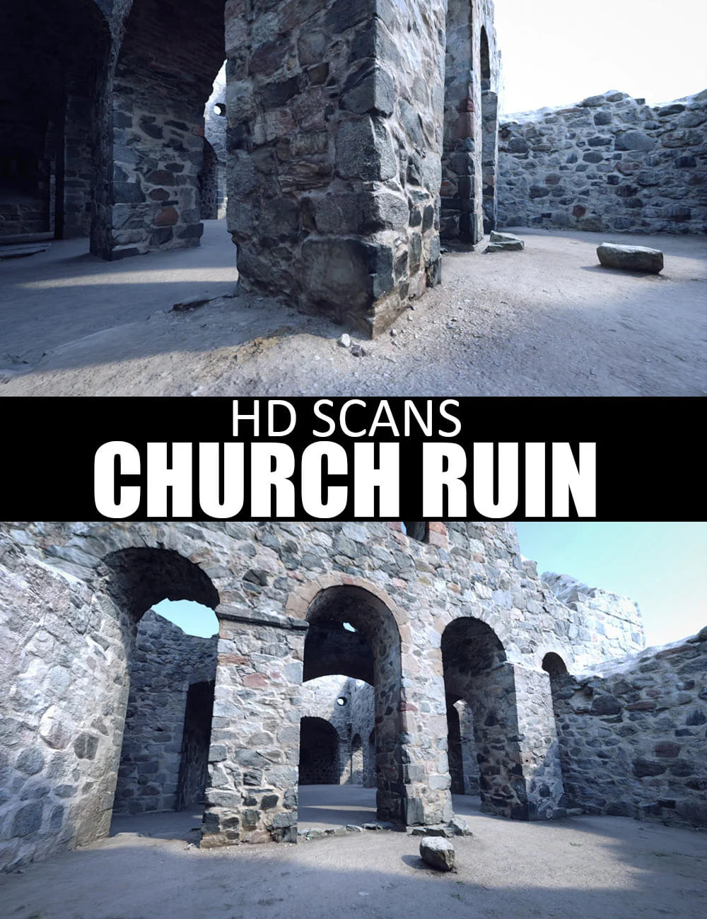 HD Scans Church Ruin_DAZ3D下载站