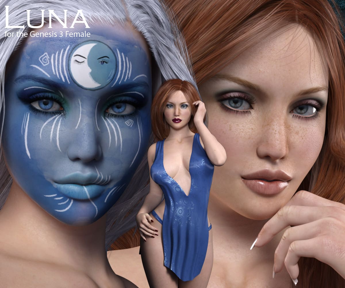 Luna for Genesis 3_DAZ3D下载站
