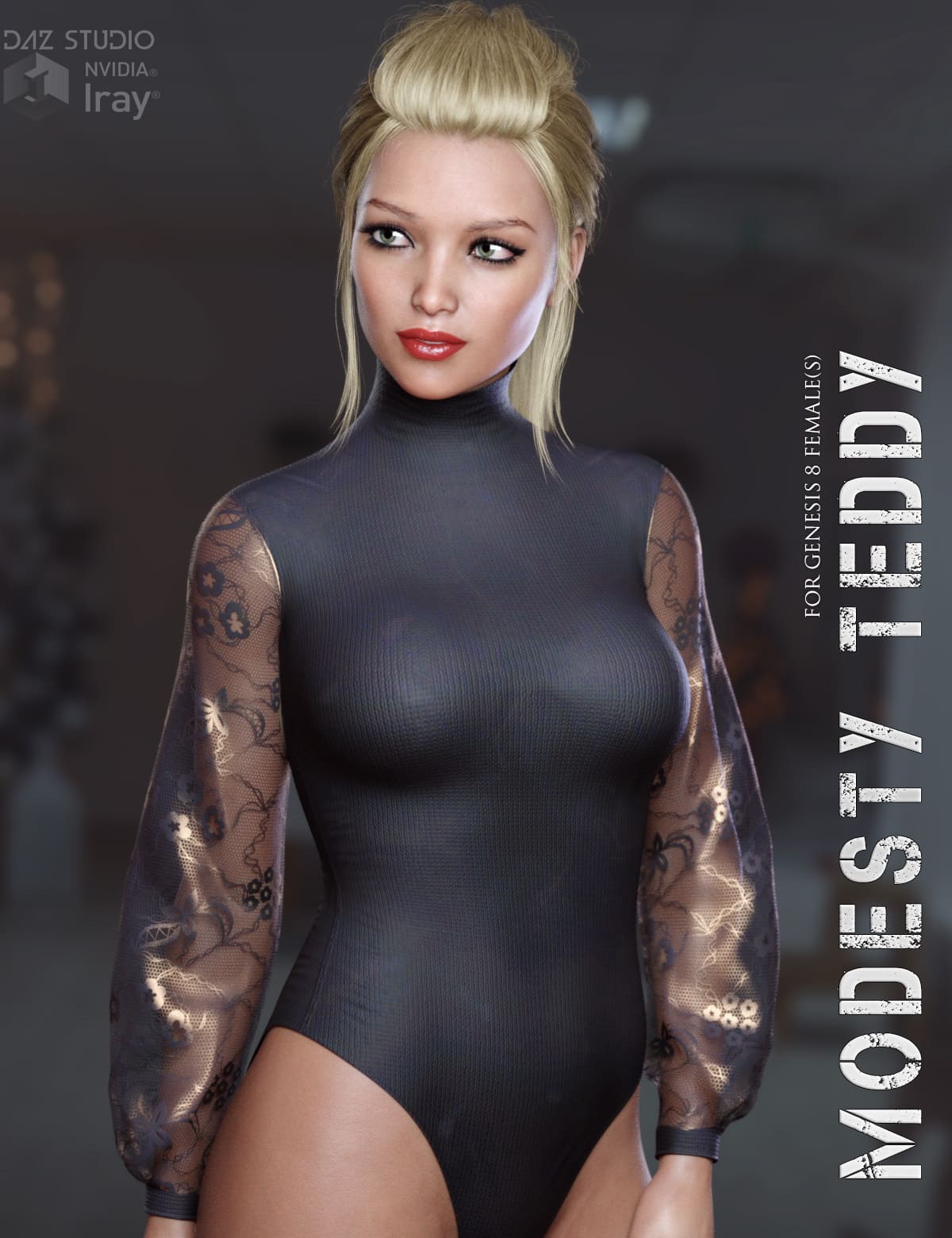Modesty Teddy for Genesis 8 Females_DAZ3D下载站