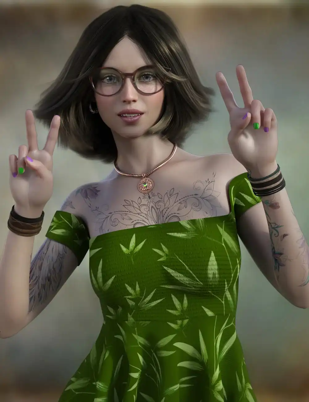 Olivia Hair for Genesis 8 Females_DAZ3DDL