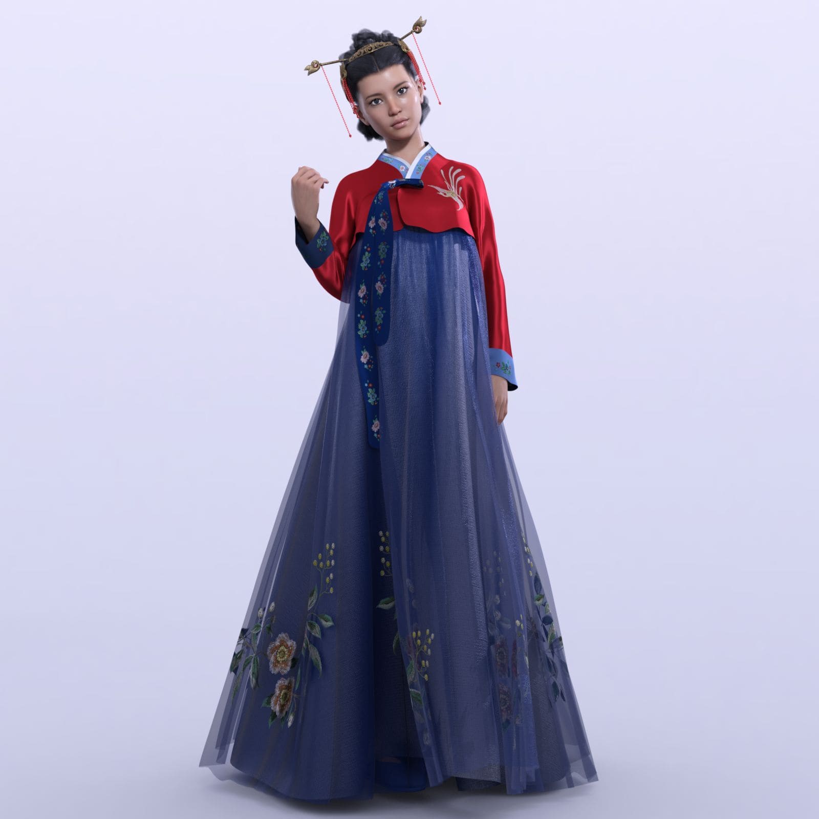 Pretty Textures for dForce Hanbok for G8F and G8.1F_DAZ3DDL