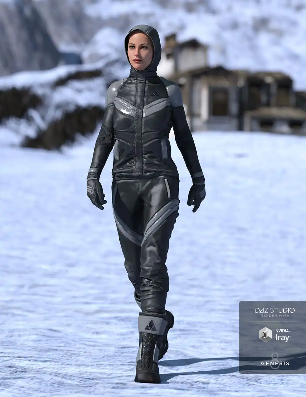 Winter Clothing for Genesis 8 Female(s)_DAZ3D下载站