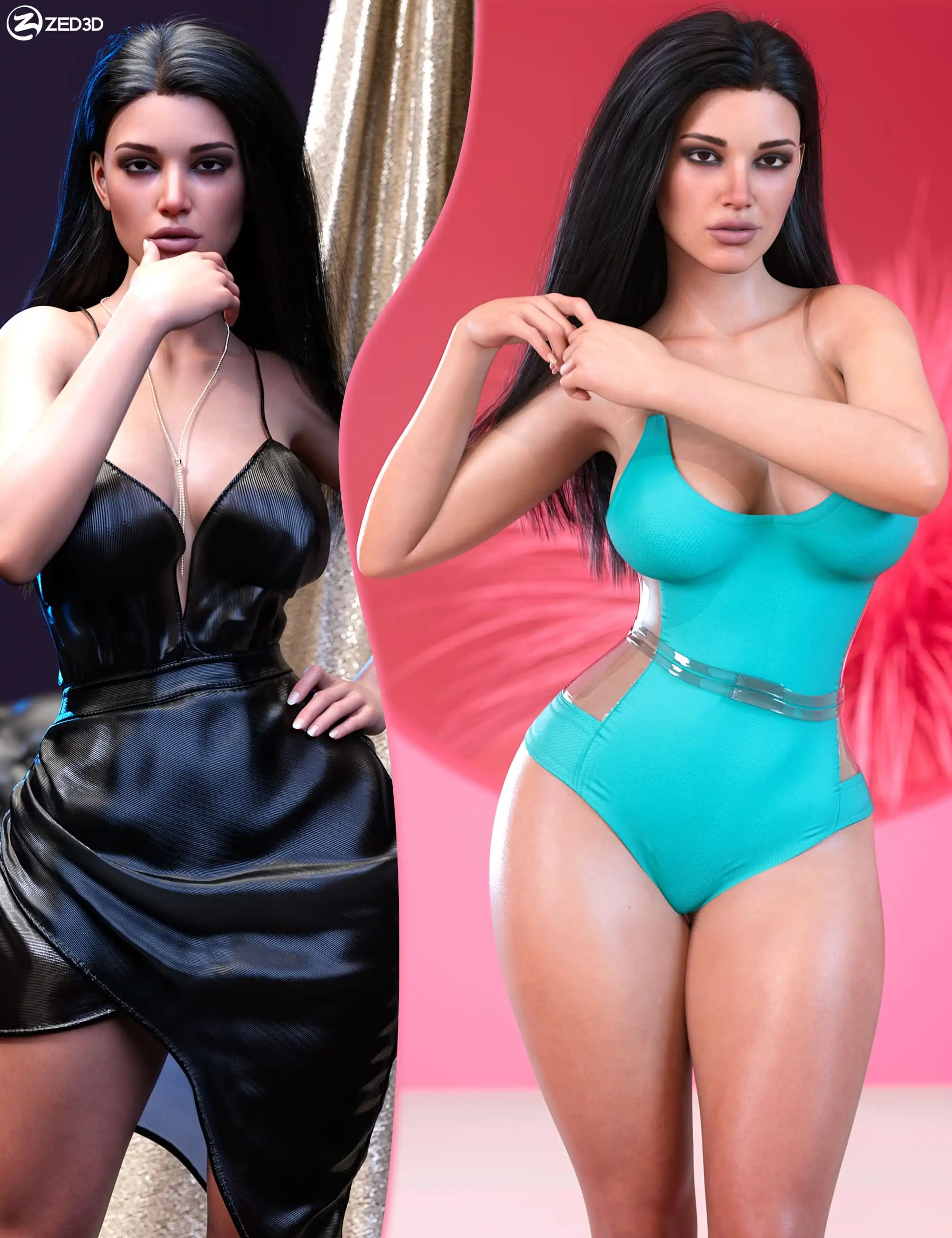 Z Hourglass Beauty Pose and Shape Mega Set_DAZ3DDL