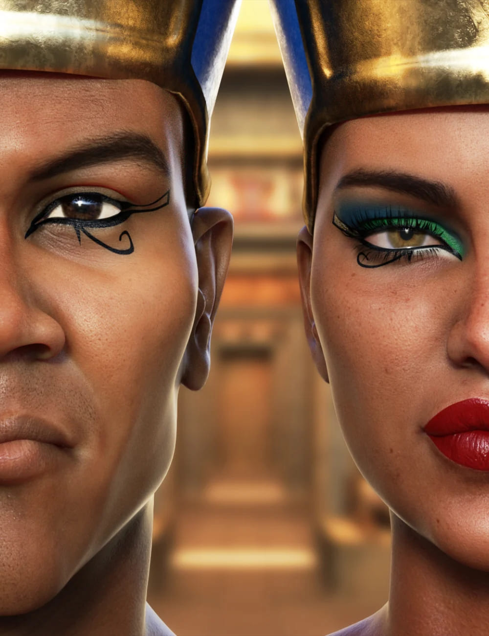 Ancient Egypt Makeup_DAZ3D下载站