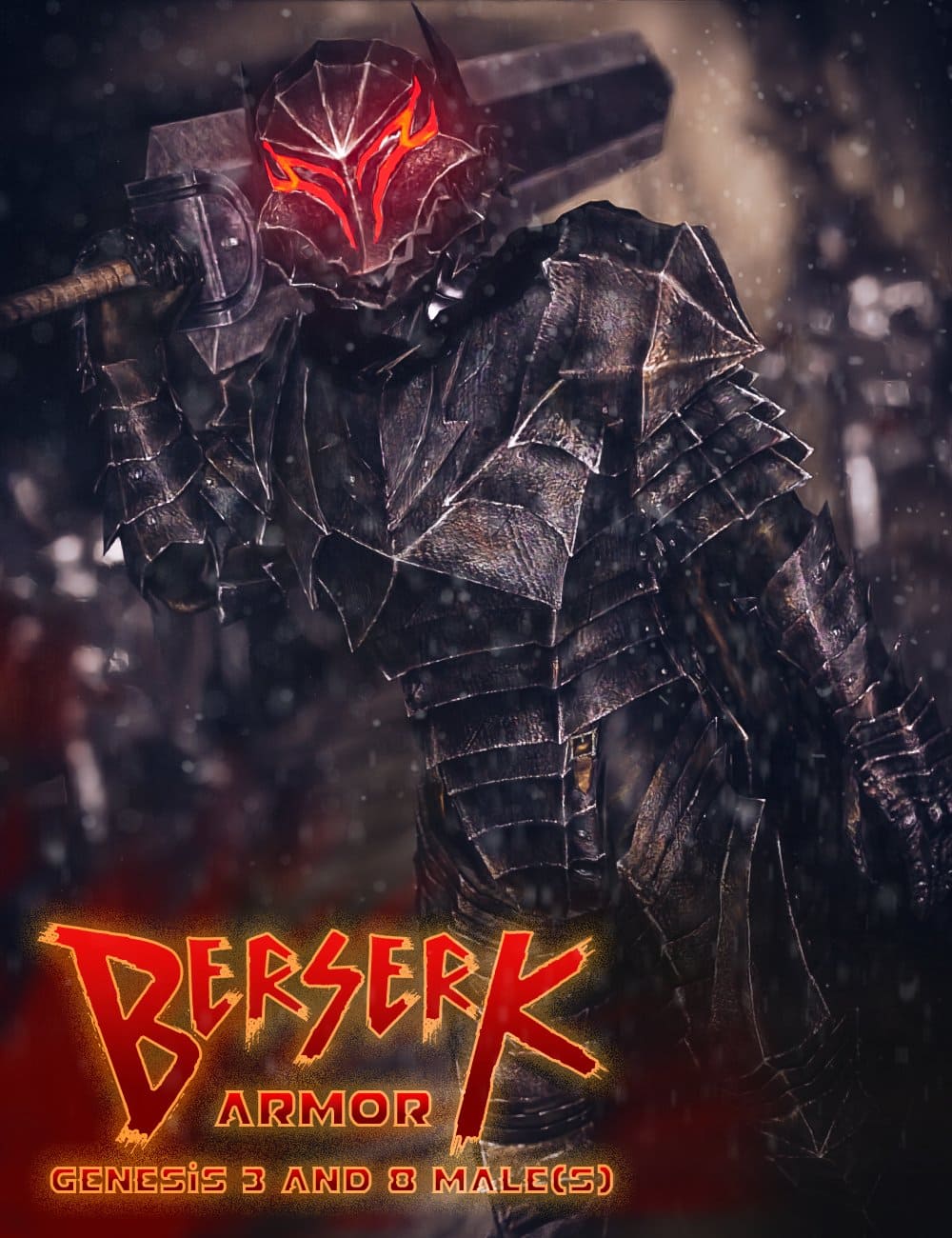 Berserk Armor For Genesis 3 and 8 Male(s)_DAZ3DDL