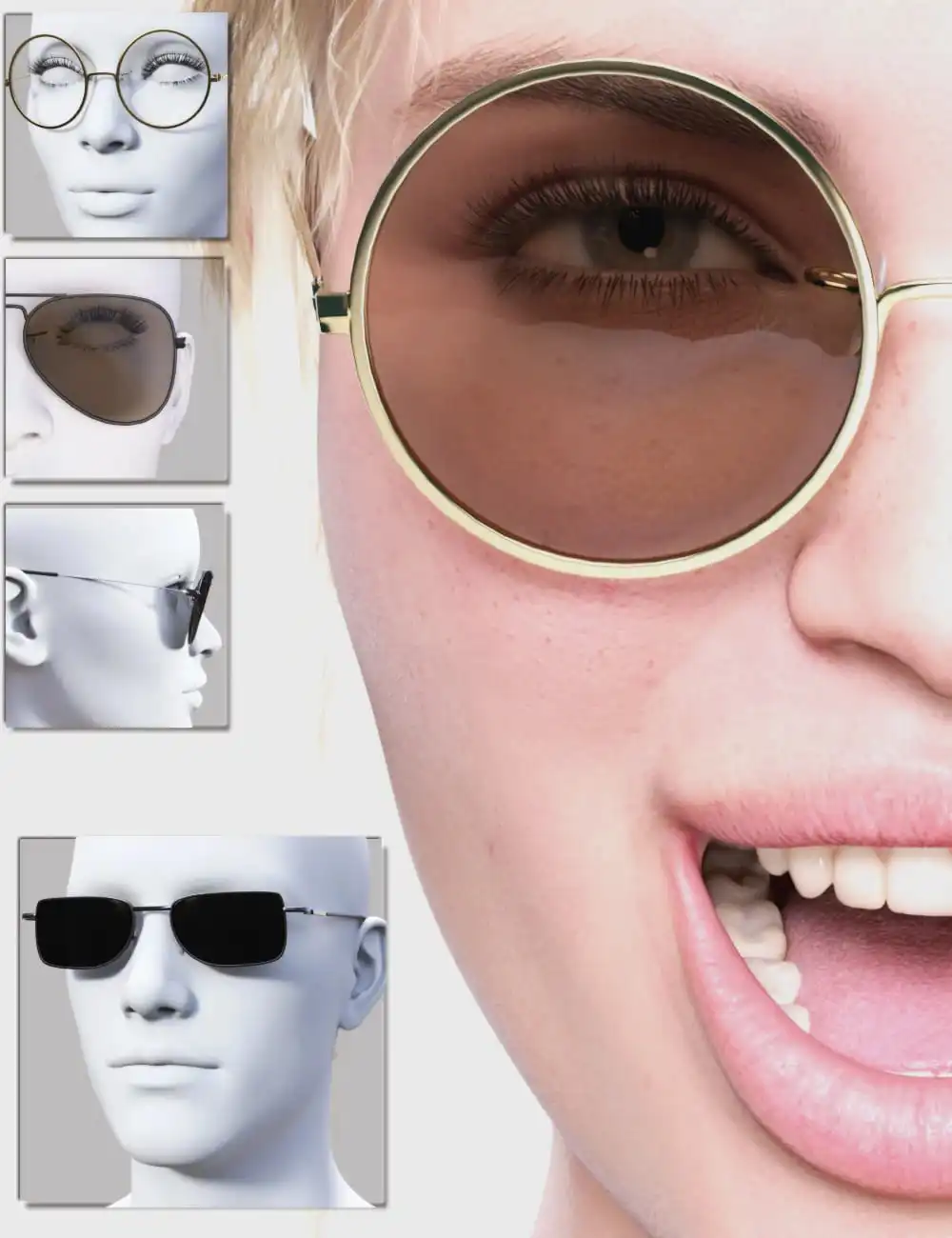 Essential Glasses_DAZ3D下载站