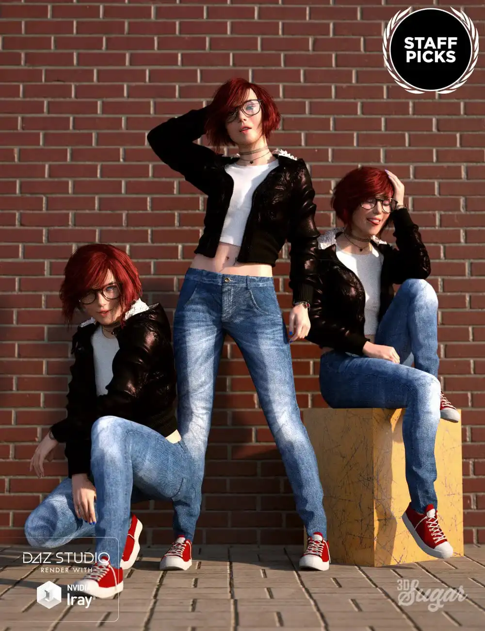 Fresh Beauty Poses for Genesis 8 Female_DAZ3DDL