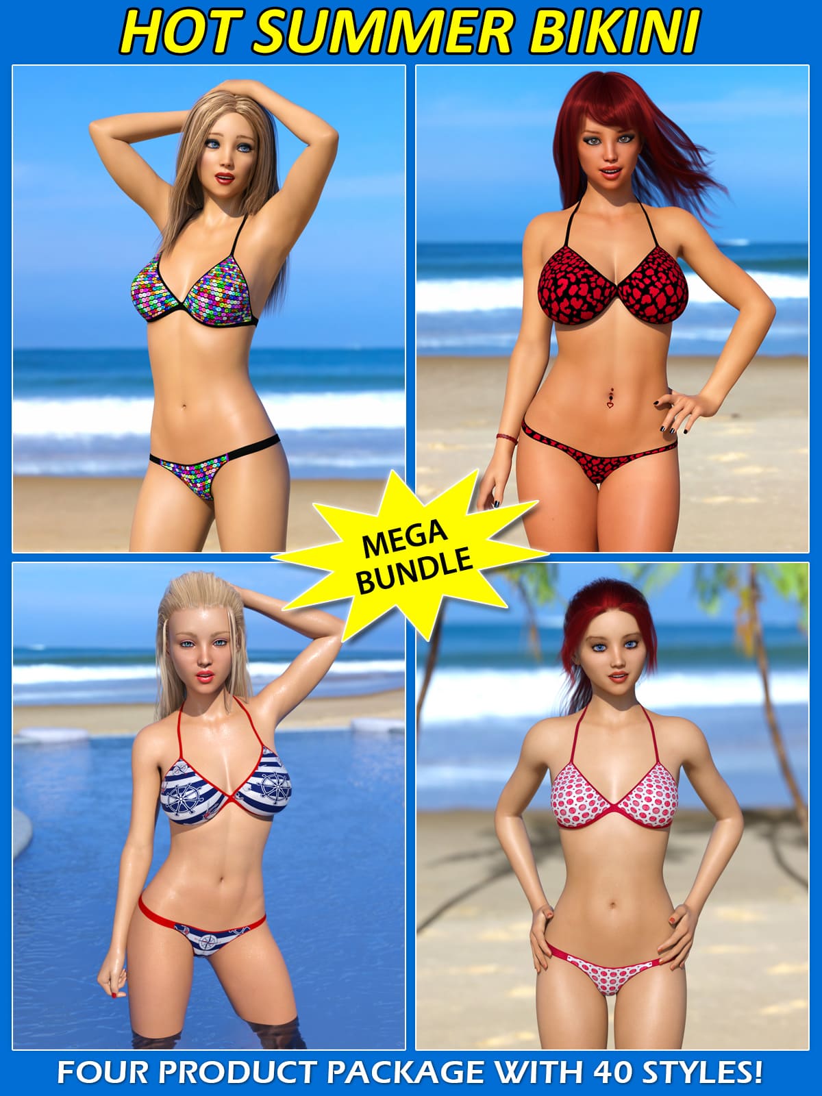 Hot Summer Bikini Mega Bundle For G8F_DAZ3DDL