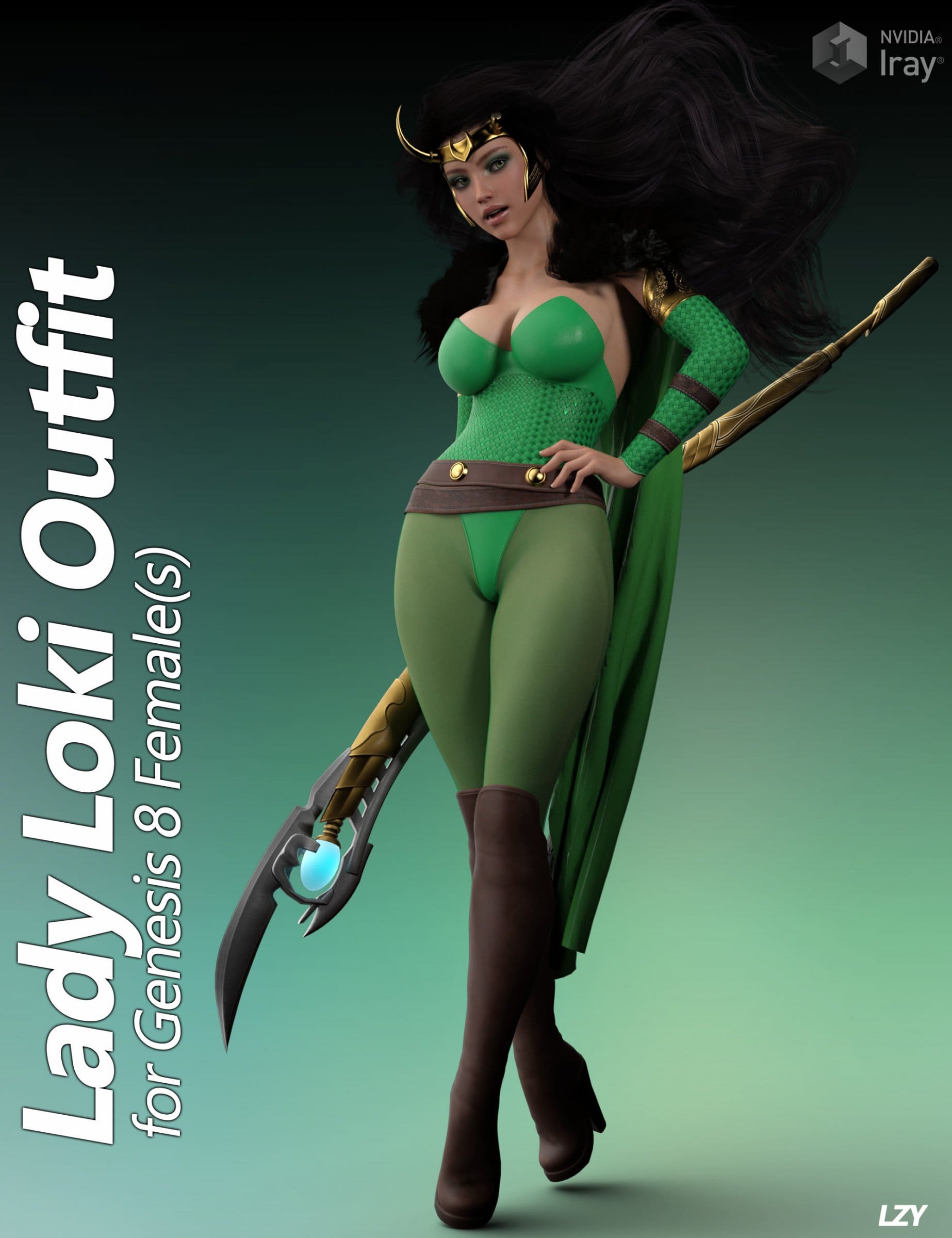 Lady Loki For Genesis 8 Female_DAZ3D下载站